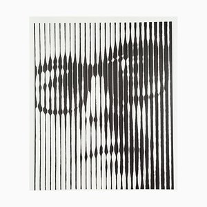 Victor Vasarely, Autoportrait, 1989, Silkscreen