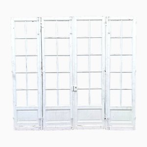 Vintage Small-Paneled Passageway Doors, Set of 4