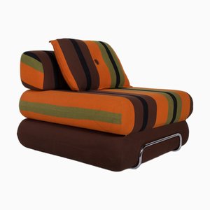 Gestreiftes Vintage Tagesbett, 1970er