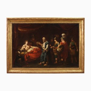 Alessandro Magno affida la sua vita al medico Filippo, 1790, olio su tela, con cornice