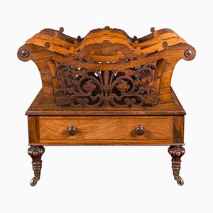 Antique William IV English Magazine Rack, 1835