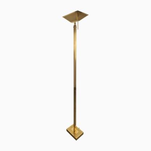 Vintage Regency Floor Lamp in Brass from Deknudt, Belgium, 1970s