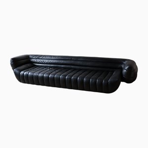 Baxter Touch Sofa in Black Leather by Vincenzo De Cotiis, 2014