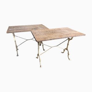 French Bistro Tables, 1890s, Set of 2
