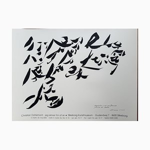 Impossible n'est pas francais, possible est danois Exhibition Poster by Christian Dotremont