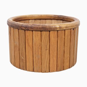 Vintage Oak Indoor Planter, Denmark, 1960s