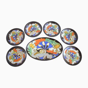 Vintage Ceramic Bowls from Gouda, Set of 7