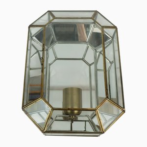 Vintage Wall Light in Mirrored Glass and Metal from Manfred Fenske Leuchten, 1970s