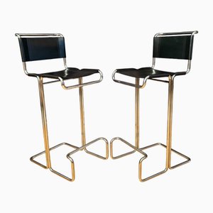 Bar Chairs from Linea Veam, Italy, 1980s, Set of 2