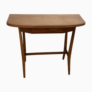 Table Console en Teck dans le style de Gio Ponti, 1950s