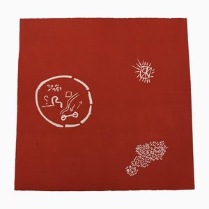 Claudio Granaroli, Composition, 1970s, Linocut