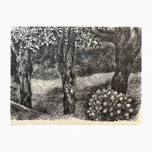 Renato Guttuso, Alberi, Aquatint