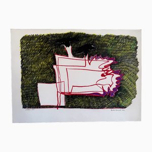 Claudio Granaroli, Composizione, Pastello a olio, 1979