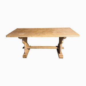 Mesa de comedor de granja pequeña de roble, 1925