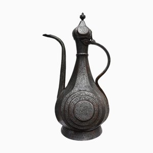 Antiker islamischer Bukhara Samarkand Krug aus Kupfer, 1890er