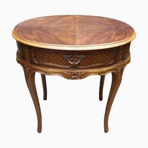 Mesa auxiliar vintage de madera, años 60