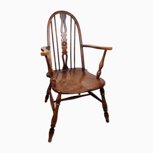 Vintage Kitchen Armchair in Elm, 1930