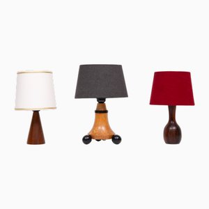 Lámparas de mesa pequeñas, Holanda, años 60. Juego de 3