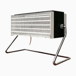 Lámpara de mesa alemana minimalista Mid-Century moderna de metal perforado de Bur Bünte & Remmler, años 60