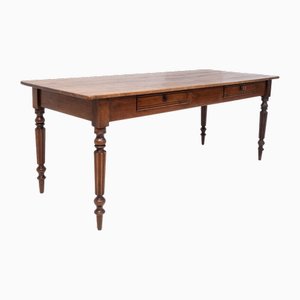 Mesa de comedor de granja antigua, 1900