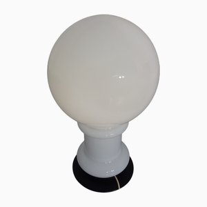 Opal Glass Floor Lamp from Glashütte Limburg, Germany, 1960s