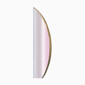 Round Mirror with Brass Profile, 1970s