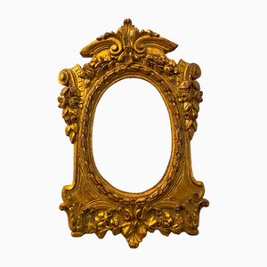 Cornice in legno dorato e foglia d'oro, Francia, anni '20