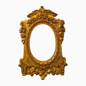 Cornice in legno dorato e foglia d'oro, Francia, anni '20