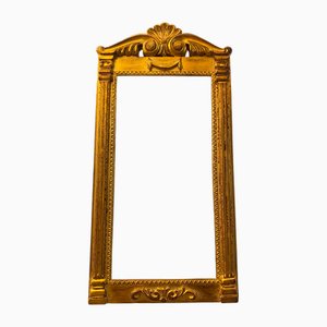 Marco de madera dorada en hoja de oro, años 50