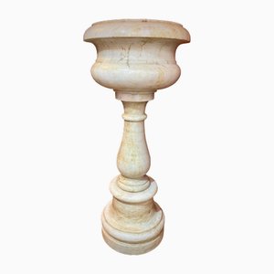 Bénitier Antique en Marbre de Carrare, Toscane, 1600s