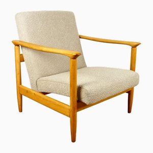 Beige Boucle GFM-142 Armchair from Edmund Homa, 1970s