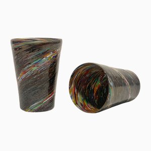 Spiral Vases in Murano Glass from Vetreria Artistica B.A.S., 1970s, Set of 2