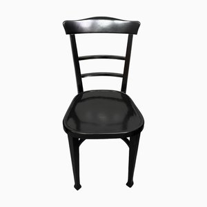 Antike 1910 Stühle in Schwarz von Thonet, 1890er, 4er Set