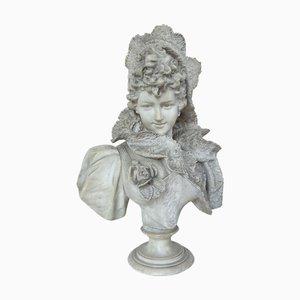 Bust of Carmen, Early 20th Century, Alabaster