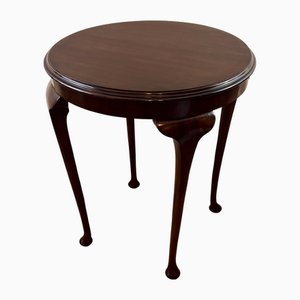 Mesa de vino inglesa antigua de caoba, década de 1890