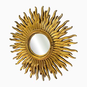 Large Vintage Sunburst Mirror, 1960s
