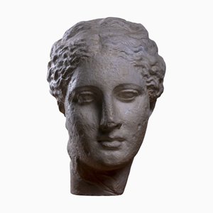 Head of Greek Goddess Hygeia, 1930s-1940s, Plaster Sculpture