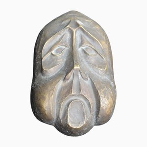Masque en Bronze de Bronzarte, Italie, 1960s