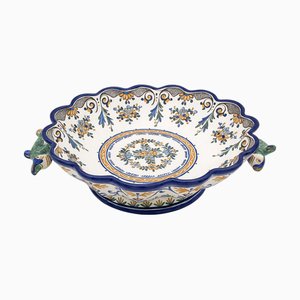 Scodella grande in faience di Gabriel Montagnon, Francia, 1900