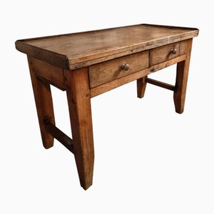 Antiker französischer Beistelltisch aus Kirschholz & Eiche, 19. Jh., 1870er