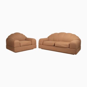 Sessel und Sofa von Alain Delon für Maison Jansen, 1970er, 2er Set