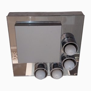 Lámpara de techo era espacial italiana vintage de fromo Veca, años 70