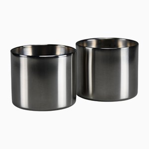 Cylinda Line Candlesticks by Arne Jacobsen for Stelton, 1964, Set of 2