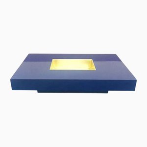 Vintage Couchtisch aus Laminat & Messing, 1970