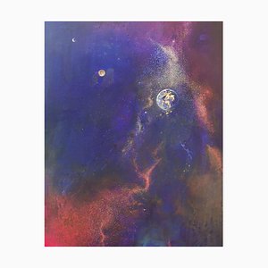 Barbara Hubert, Galaxy 2, 2025, Öl auf Leinwand