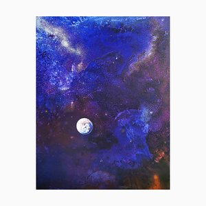 Barbara Hubert, Galaxy 5, 2025, Öl auf Leinwand