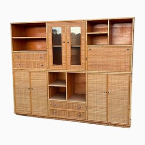 Vintage Living Room Cabinet in Bamboo, 1970s