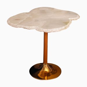 Tavolino da caffè con ripiano in onice bianco di Forzini