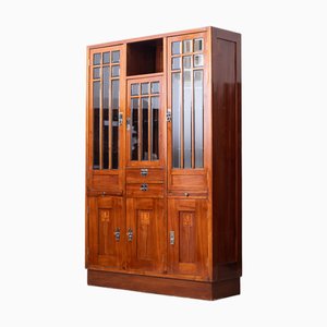 Bibliothèque Antique Art Nouveau, Conçue par l'École du Prof. Josef Hoffmann (Vienne, Vers 1902), Exécutée par un Atelier Viennois Inconnu (Vienne, Vers 1902), 1890