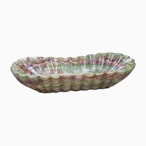 Decorative Centerpiece Bowl in Green Onyx by Forzini